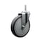 Service Caster 6 Inch Thermoplastic  Rubber Wheel Swivel 58 Inch Threaded Stem Caster Service Caster SCC-TS20S614-TPRB-58212 - alternate 1